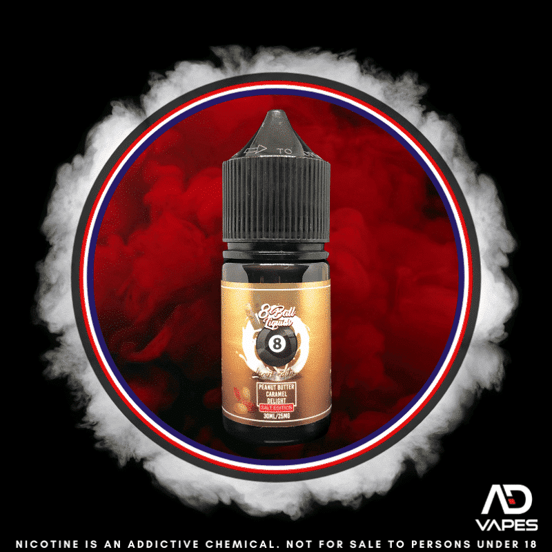 Vape Republic 8Ball Peanut Butter Caramel Delight 25mg 30ml