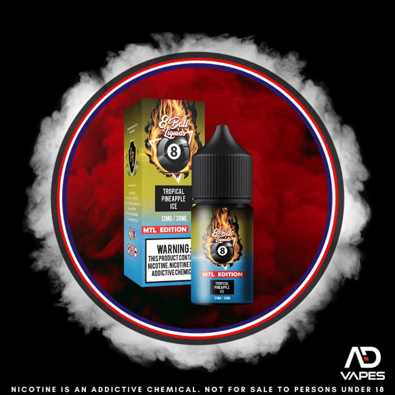 Vape Republic 8Ball Tropical Pineapple Ice 12mg 30ml