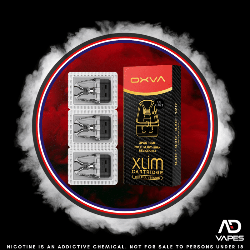 OXVA Xlim Replacement Cartridges Top Fill 0.6 3-Pack DNA Anti-Burn