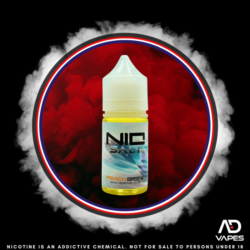 VapeMob Peach Brew Nic Salt Kit 50mg 30ml