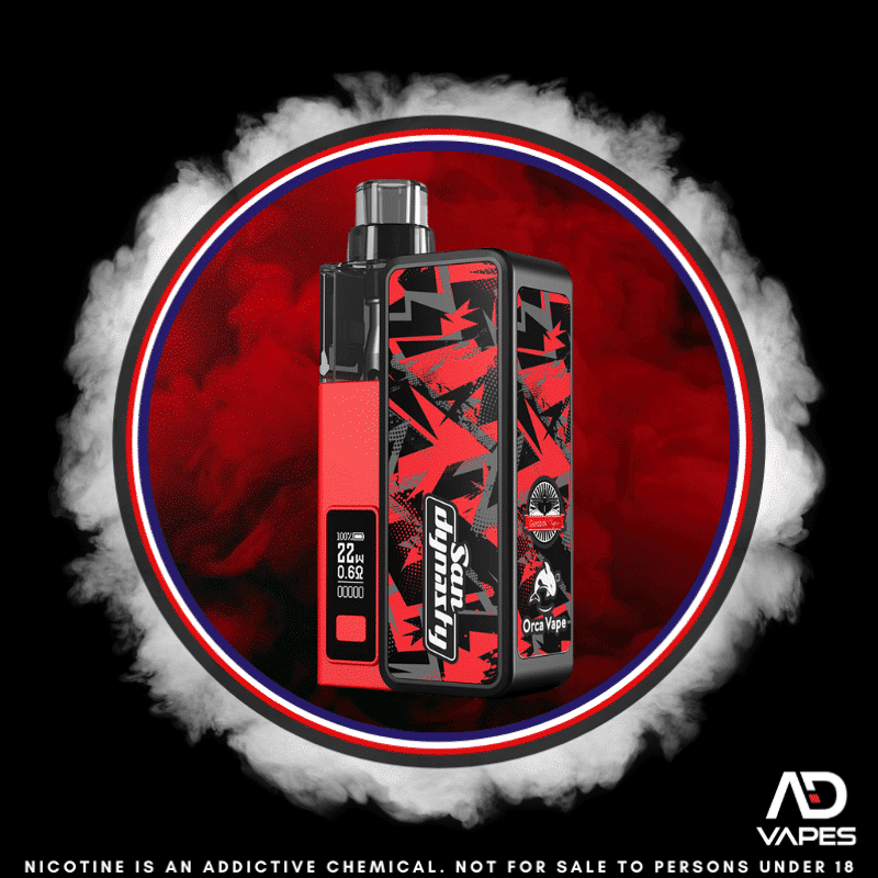 Orca Vape San Dynasty Pod Kit Cherry Red