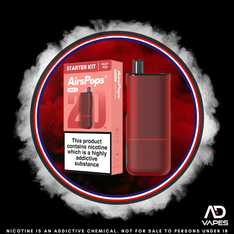 Airscream AirsPops Orka Starter Kit Ruby Red
