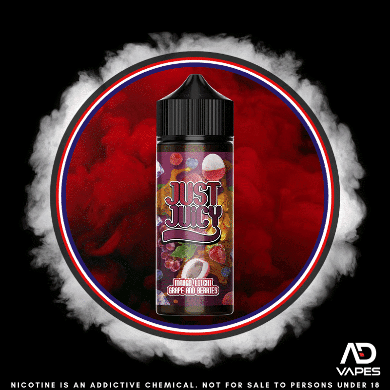 The Hidden Cloud Just Juicy Mango Litchi Grape and Berries 120ml Flavour Shot