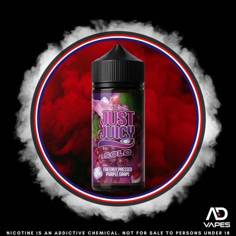 The Hidden Cloud Just Juicy Solo Purple Grape 120ml Flavour Shot