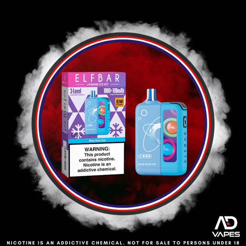 Elf Bar EW16000 50mg Kit Blue Razz Ice Pod + Battery