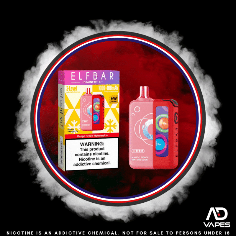 Elf Bar EW16000 50mg Kit Mango Peach Watermelon Pod + Battery