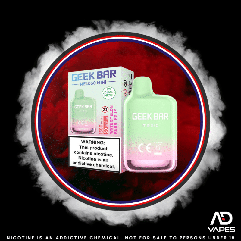 Geek Bar Meloso Mini 1500 50mg Watermelon Bubblegum