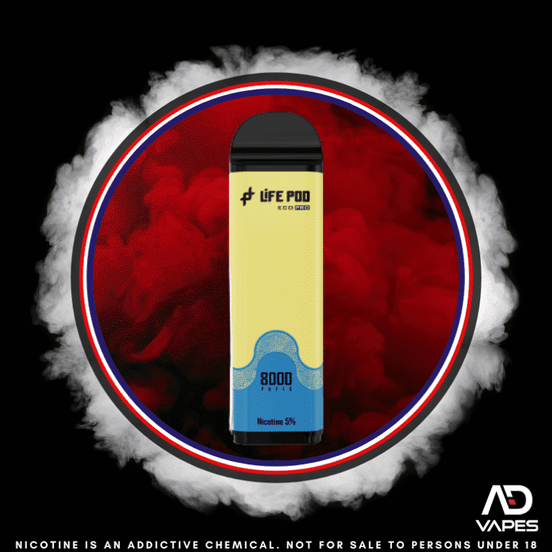 Life Pod Eco 1 Replacement Pod 8000 50mg Banana Ice