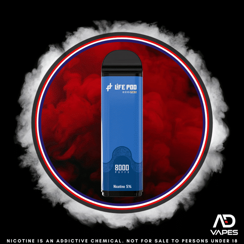 Life Pod Eco 1 Replacement Pod 8000 50mg Blue Razz Ice