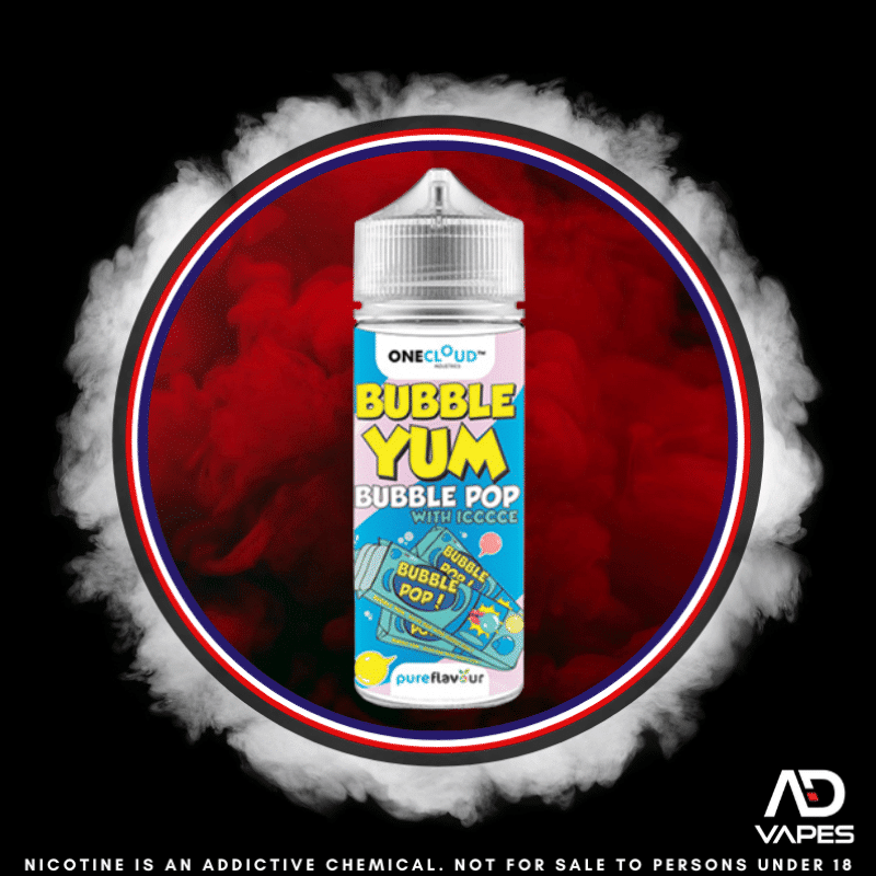 OneCloud Bubble Yum Bubble Pop 120ml Flavour Shot