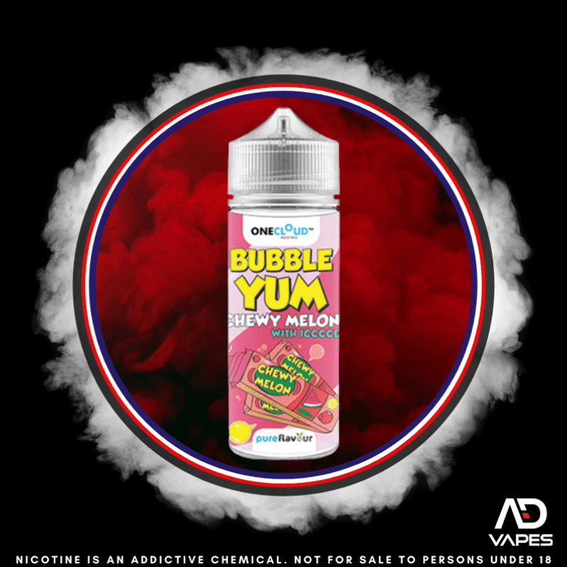OneCloud Bubble Yum Chewy Melon Ice 120ml Flavour Shot