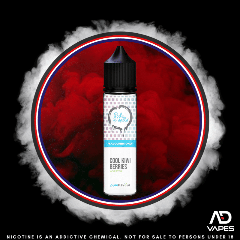 OneCloud Pods n Salts Cool Kiwi Berries 60ml Flavour Shot