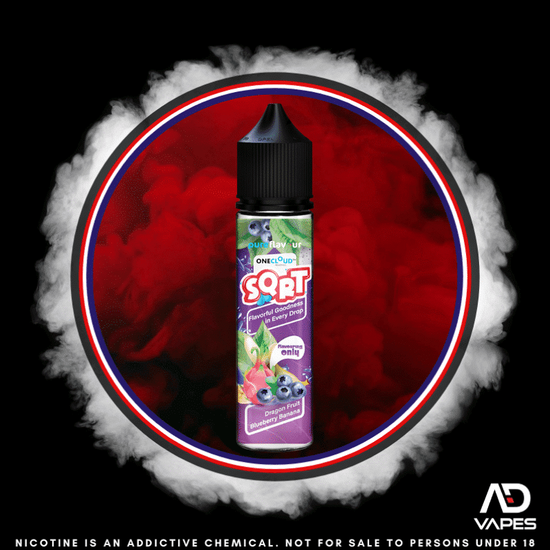 OneCloud SQRT Dragonfruit Blueberry Banana 60ml Flavour Shot