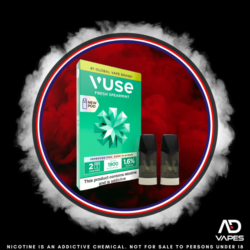 Vuse ePod Replacement Pod 1900 16mg Fresh Spearmint 2 Pack