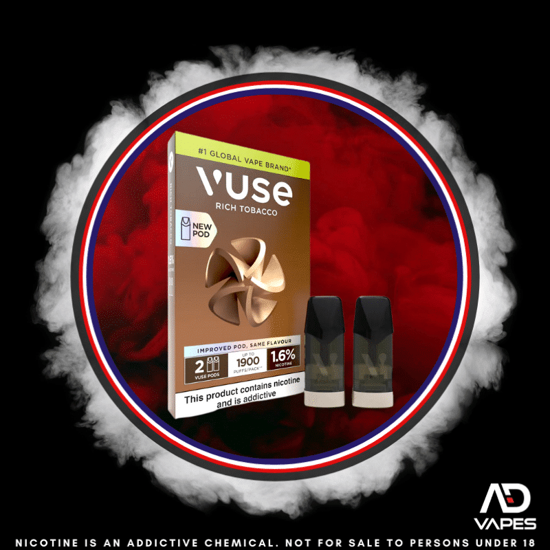 Vuse ePod Replacement Pod 1900 16mg Rich Tobacco 2 Pack