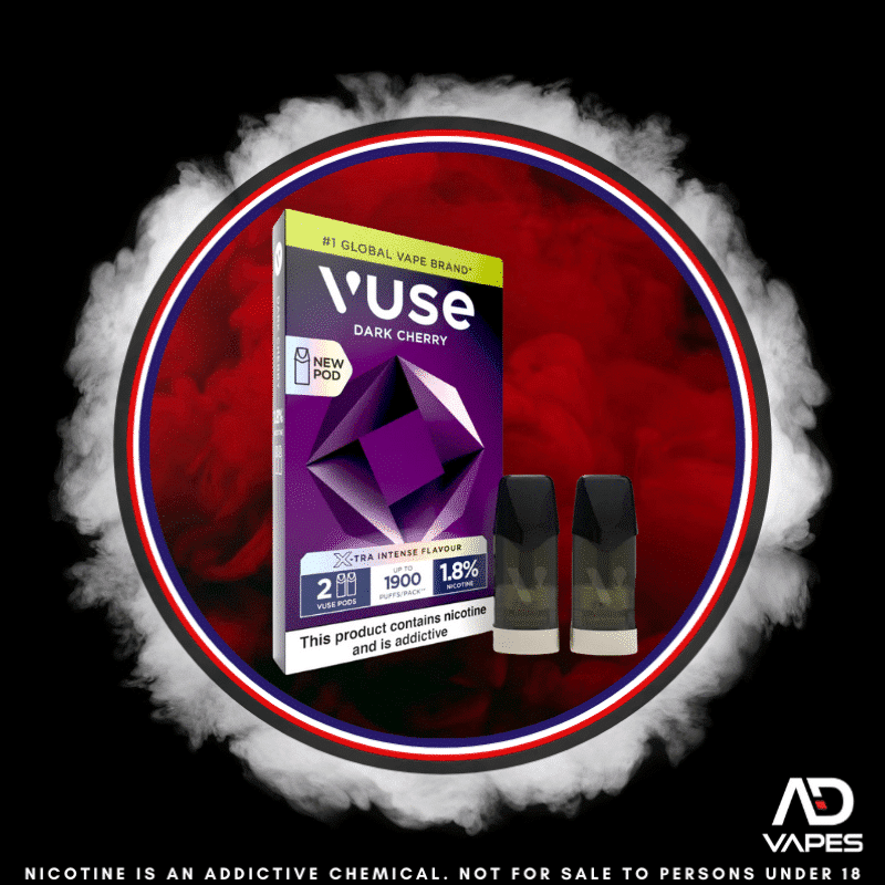 Vuse ePod Replacement Pod 1900 18mg Dark Cherry 2 Pack