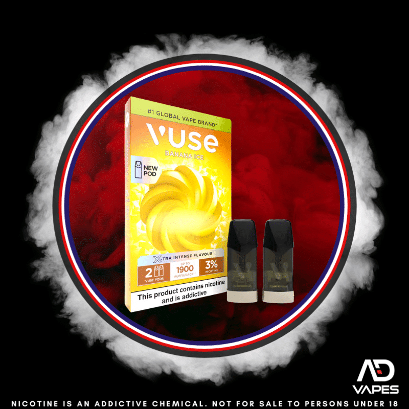 Vuse ePod Replacement Pod 1900 30mg Banana Ice 2 Pack