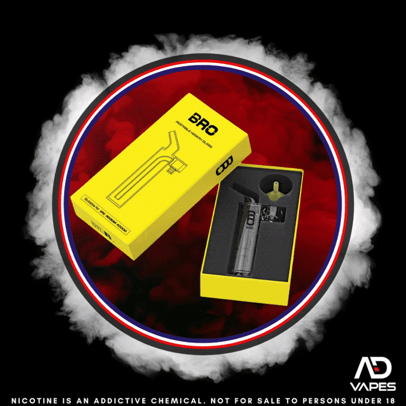 Bro vapes disposable hookah glass for 40k device