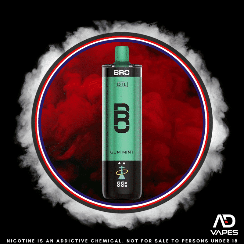 Bro Vapes Hookah DTL 40K 50mg Gum Mint