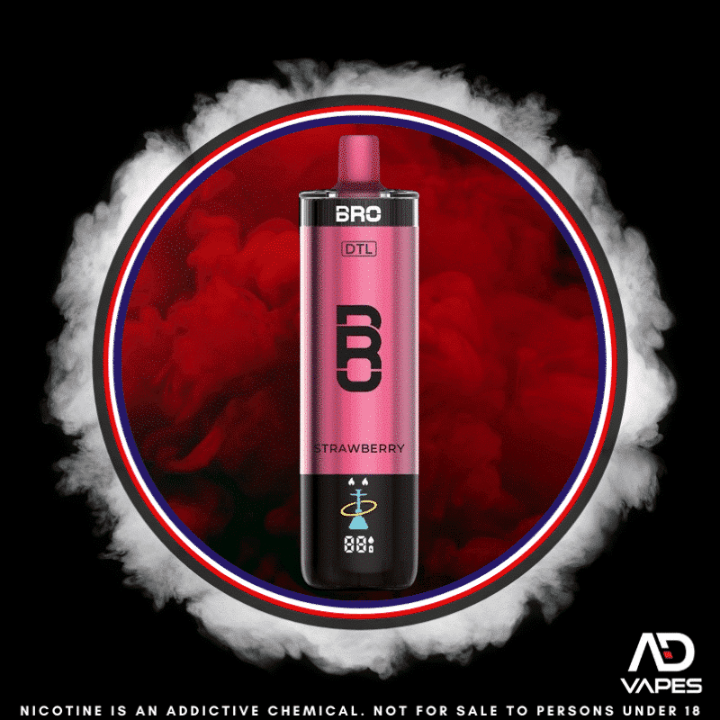 Bro Vapes Hookah DTL 40K 50mg Strawberry