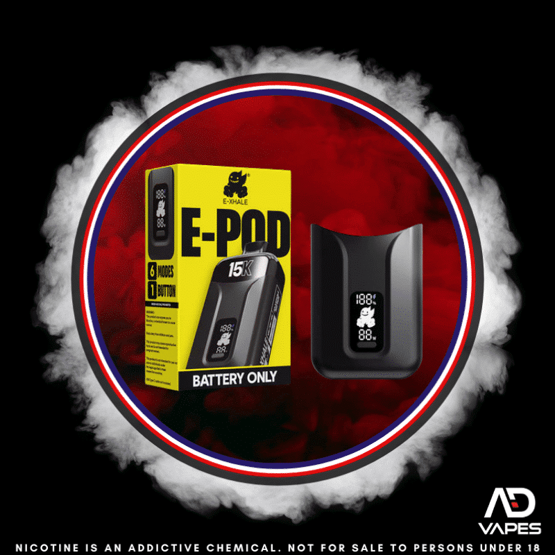 E-Xhale 15K E-Pod Battery Black