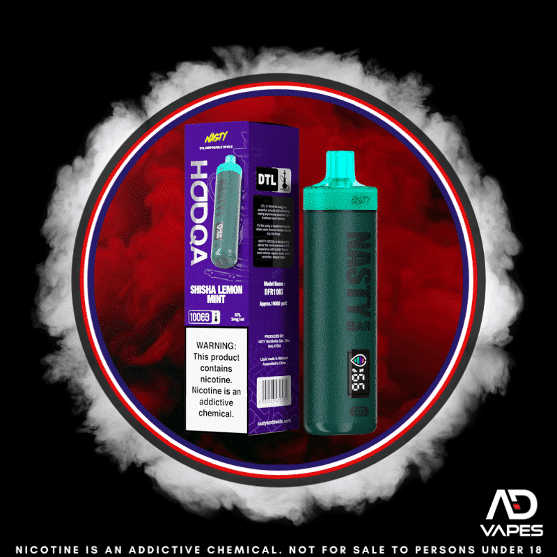 NASTY HOOQA DTL 10k 3mg Shisha Lemon Mint