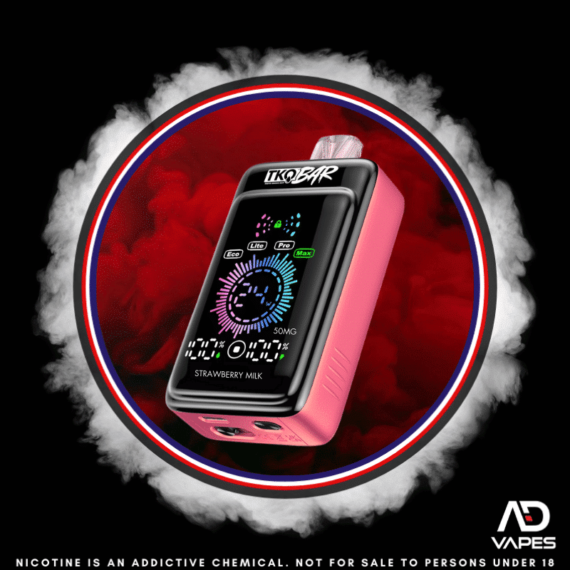 TKO Bar 25K 50mg Strawberry Milk