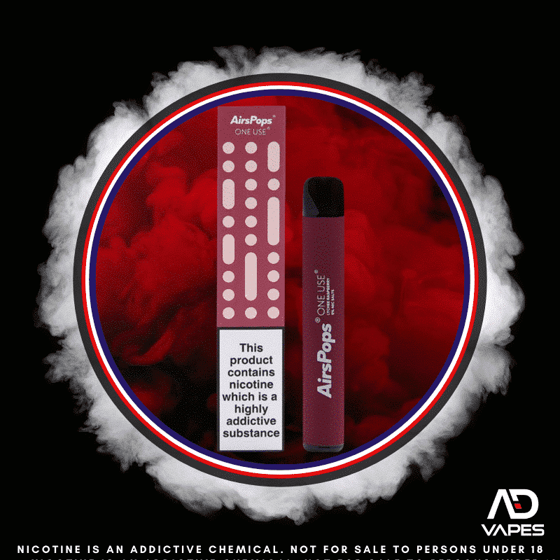 Airscream Airspops 0mg Lychee Raspberry Zero Nic