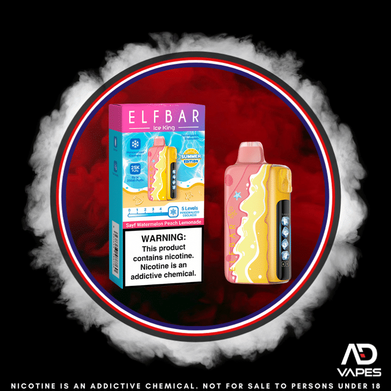 Elf Bar Ice King 25K 50mg Watermelon Peach Lemonade - Summer Edition