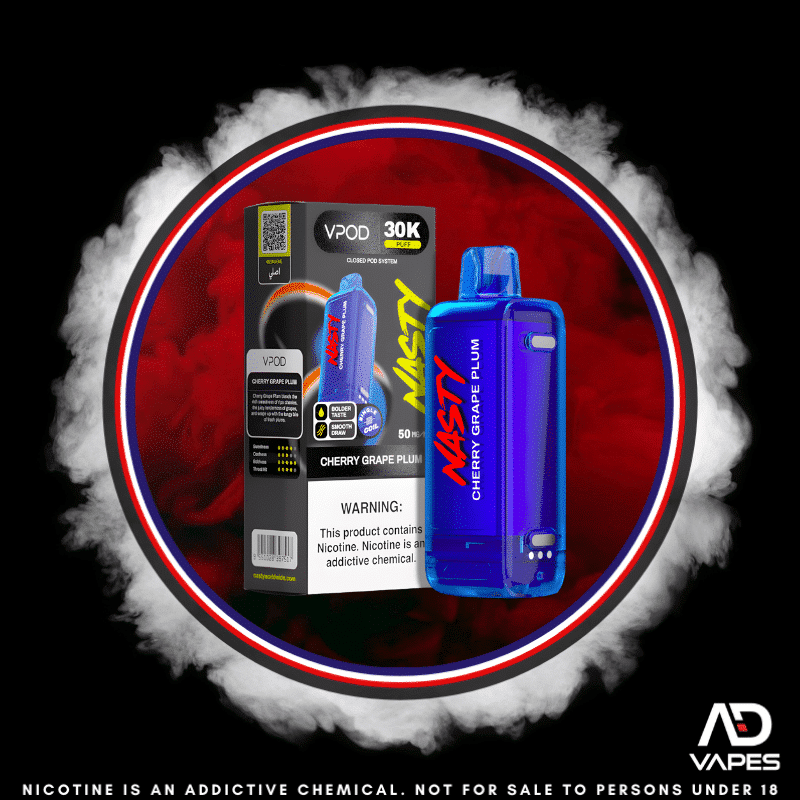 Nasty Versa 30K 50mg Pod Cherry Grape Plum No Battery