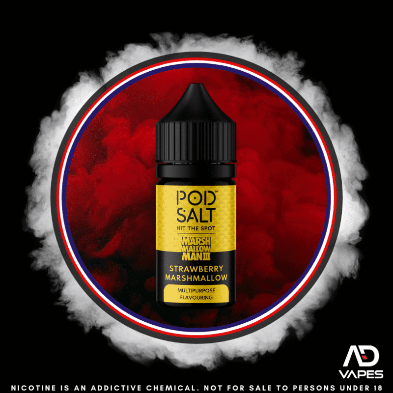 Pod Salt Fusions Strawberry Marshmallow 30ml Flavour Shot