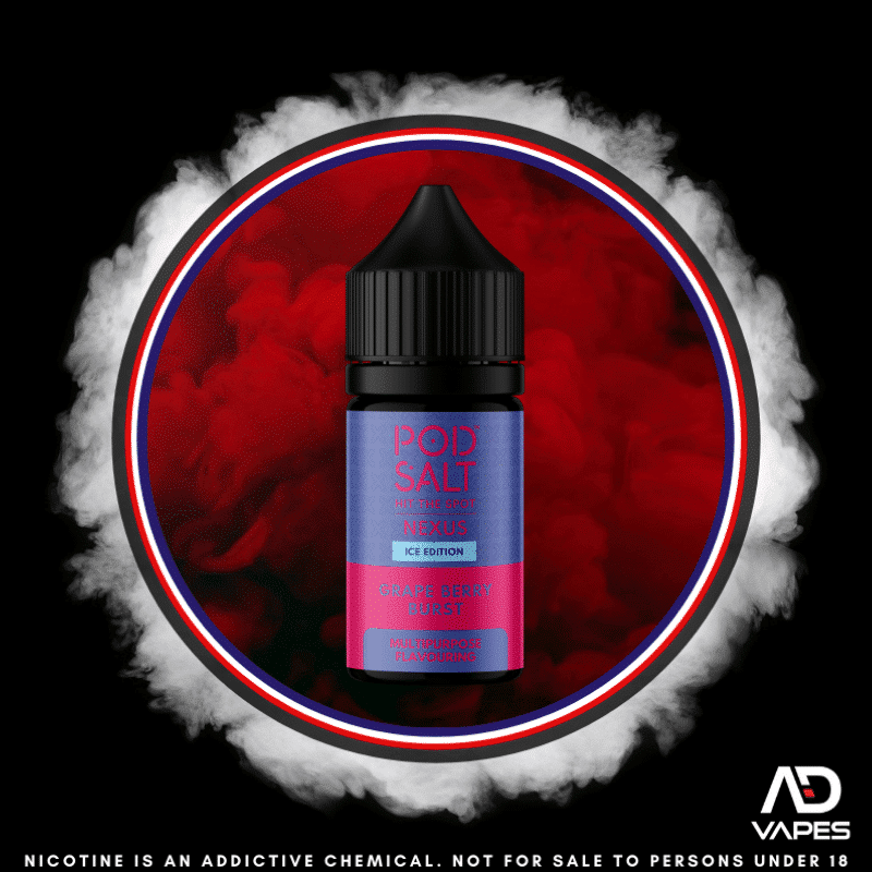 Pod Salt Nexus Ice Edition Grape Berry Burst 30ml Flavour Shot