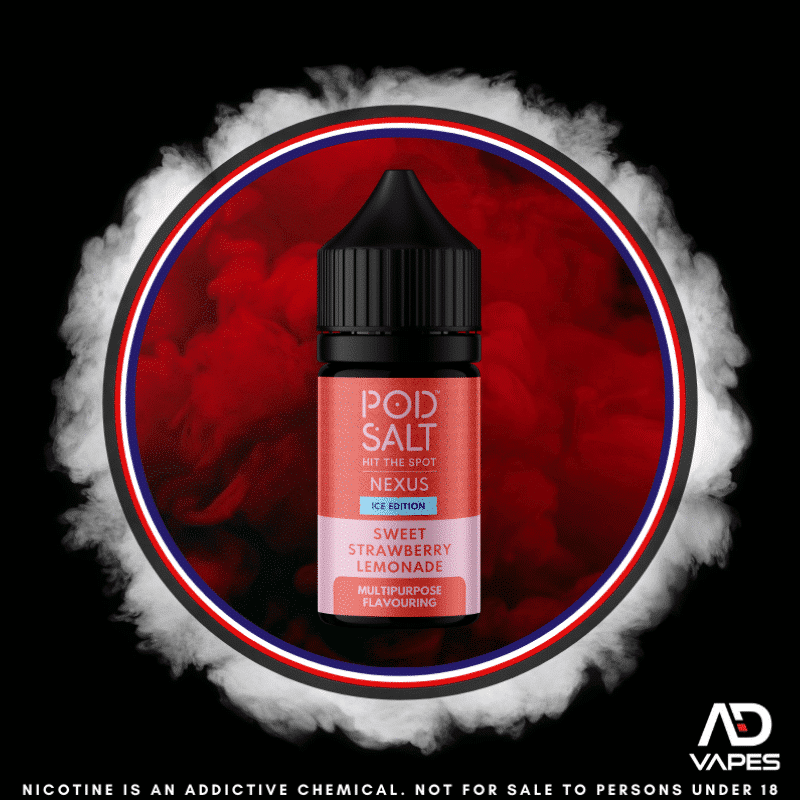 Pod Salt Nexus Ice Edition Sweet Strawberry Lemonade 30ml Flavour Shot