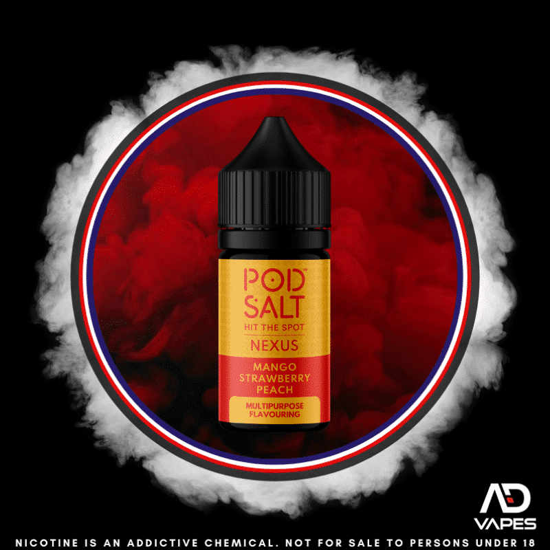 Pod salt nexus mango strawberry peach 30ml flavour shot