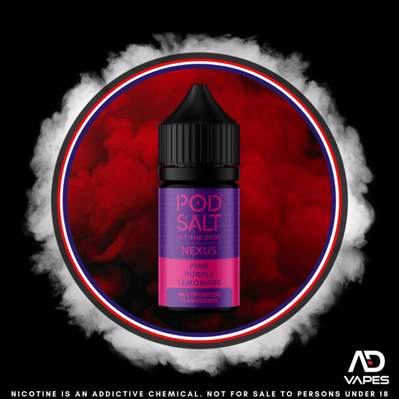 Pod salt nexus pink purple lemonade 30ml flavour shot