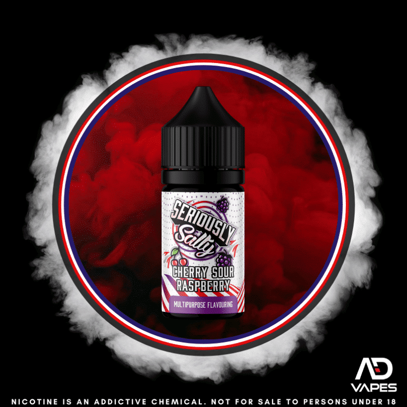 Pod salt seriously salty cherry sour raspberry 30ml flavour shot
