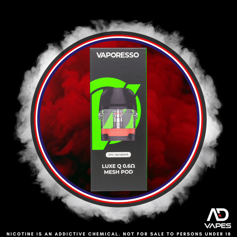 Vaporesso Luxe Q Replacement Pod 0.6 Mesh 4 Pack (LUXE Q DEVICE ONLY)