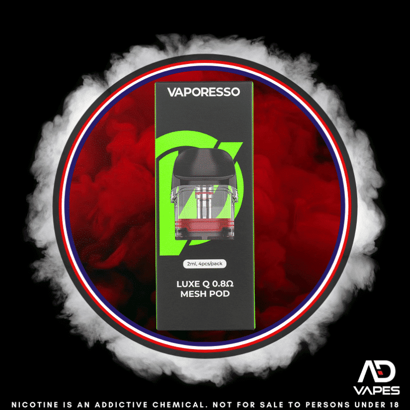 Vaporesso Luxe Q Replacement Pod 0.8 Mesh 4 Pack (LUXE Q DEVICE ONLY)