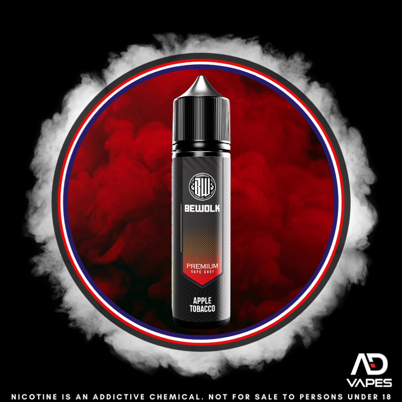 Bewolk Premium Apple Tobacco 30ml Flavour Shot Makes 60ml