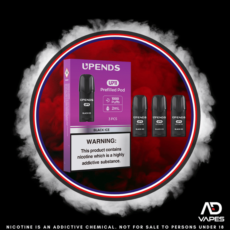 Upends UP11 Replacement Pod 1000 50mg Black Ice 3 Pack