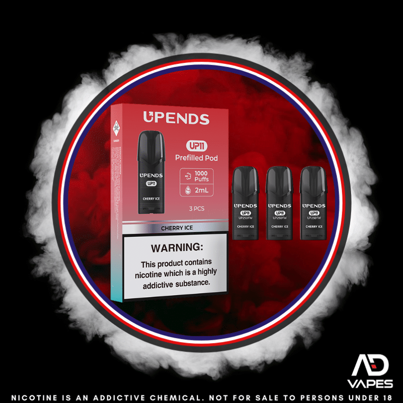 Upends UP11 Replacement Pod 1000 50mg Cherry Ice 3 Pack