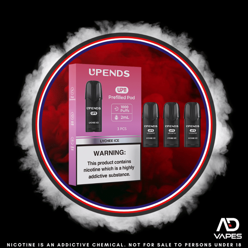 Upends UP11 Replacement Pod 1000 50mg Lychee Ice 3 Pack