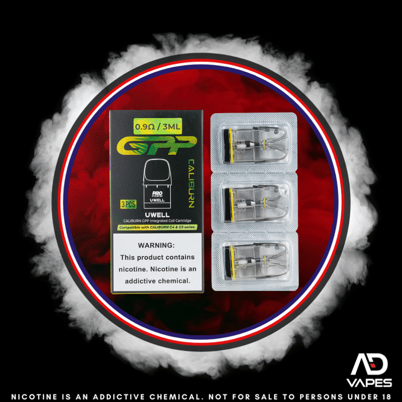 Uwell Caliburn GPP Replacement Cartridge 0.9 3ml 3 Pack