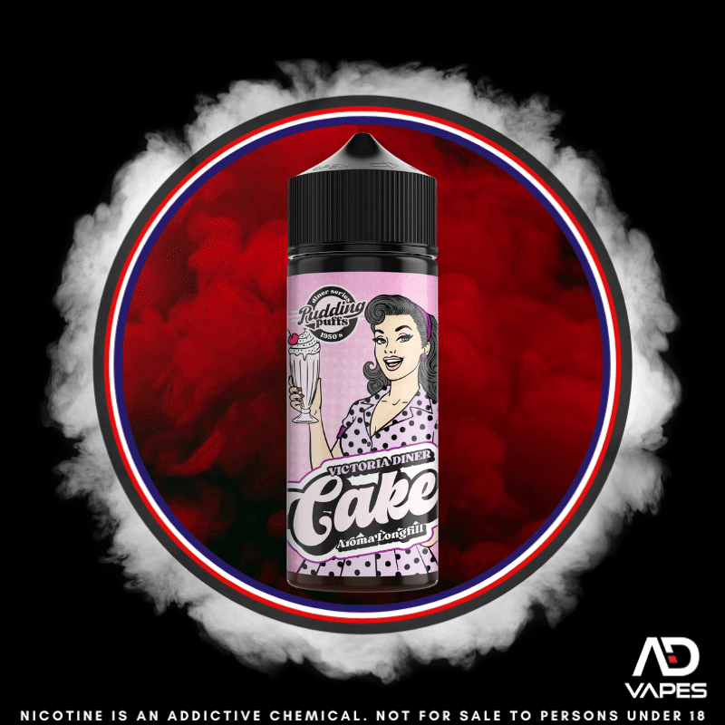 Pudding Puffs Victoria Dinner Cake 120ml Flavour Shot