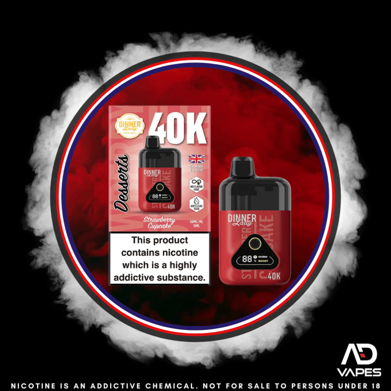 Dinner Lady Desserts 40K 50mg Strawberry Cupcake