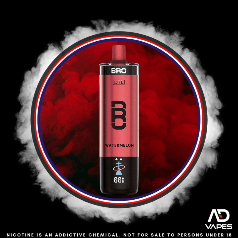 Bro vapes hookah dtl 40k 50mg watermelon