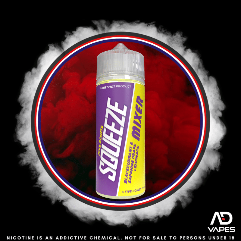 Five Points Squeeze Blackcurrant & Sapphire Grape Lemonade 120ml Flavour Shot