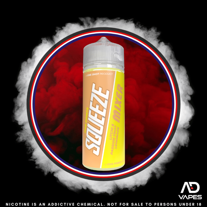 Five Points Squeeze Litchi & Passion Fruit Lemonade 120ml Flavour Shot