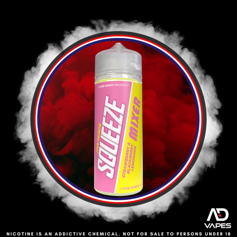 Five Points Squeeze Strawberry & Blackberry Lemonade 120ml Flavour Shot