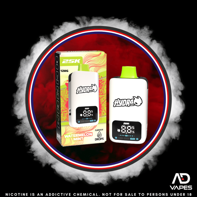 Hydra Pro 25K 12mg Kit Watermelon Mint Pod + Battery